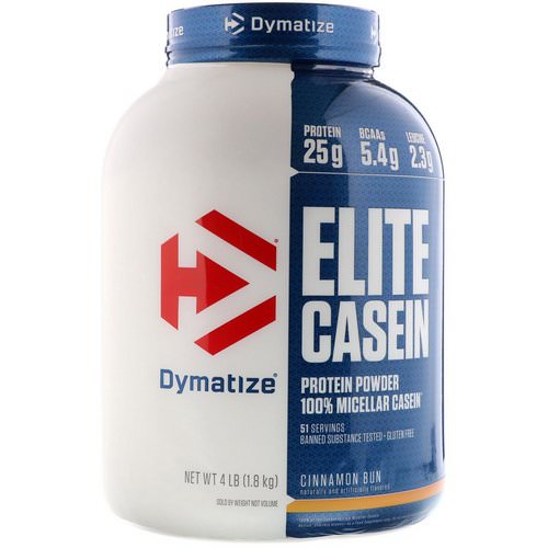 Dymatize Nutrition, Elite Casein, Cinnamon Bun, 4 lb (1.8 kg) Review