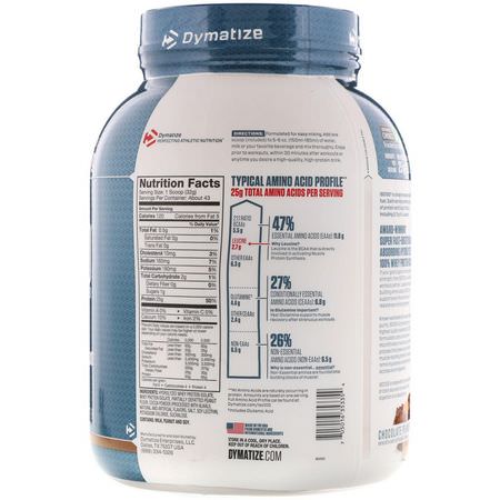 Vassleprotein, Idrottsnäring: Dymatize Nutrition, ISO 100 Hydrolyzed, 100% Whey Protein Isolate, Chocolate Peanut Butter, 3 lb (1.4 kg)