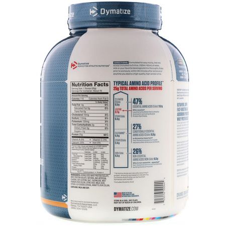 Vassleprotein, Idrottsnäring: Dymatize Nutrition, ISO 100 Hydrolyzed, 100% Whey Protein Isolate, Orange Dreamsicle, 5 lbs (2.3 kg)