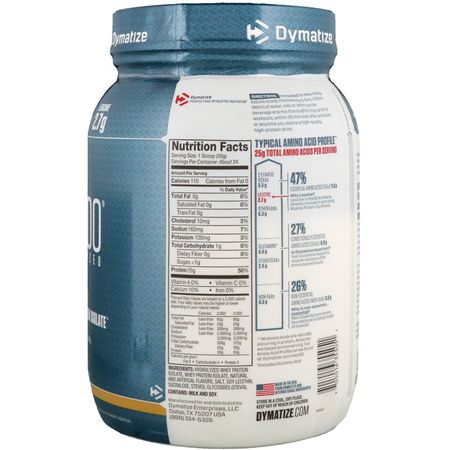 Vassleprotein, Idrottsnäring: Dymatize Nutrition, ISO100 Hydrolyzed, 100% Whey Protein Isolate, Birthday Cake, 1.6 lbs (725 g)
