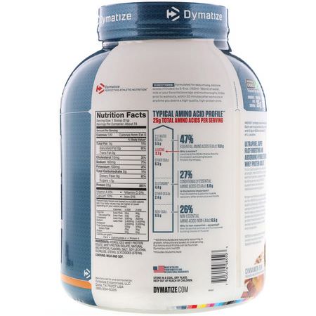 Vassleprotein, Idrottsnäring: Dymatize Nutrition, ISO100 Hydrolyzed, 100% Whey Protein Isolate, Cinnamon Bun, 5 lbs (2.3 kg)