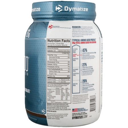 Vassleprotein, Idrottsnäring: Dymatize Nutrition, ISO100 Hydrolyzed, 100% Whey Protein Isolate, Fudge Brownie, 1.6 lbs (725 g)