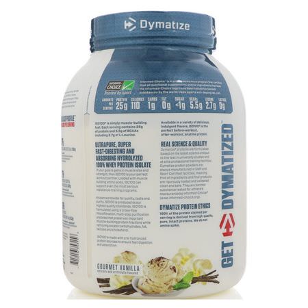 Dymatize Nutrition Whey Protein Isolate - Vassleprotein, Idrottsnäring