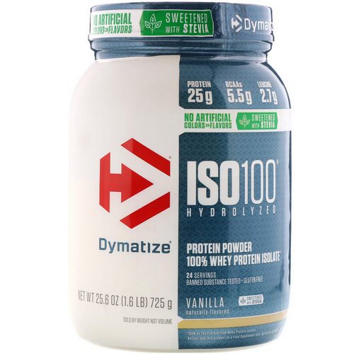 Dymatize Nutrition, ISO100 Hydrolyzed, 100% Whey Protein Isolate, Natural Vanilla, 1.6 lbs (725 g) Review