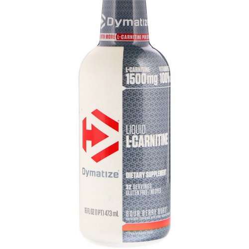 Dymatize Nutrition, Liquid L-Carnitine, Sour Berry Burst, 1500 mg, 16 fl oz (473 ml) Review