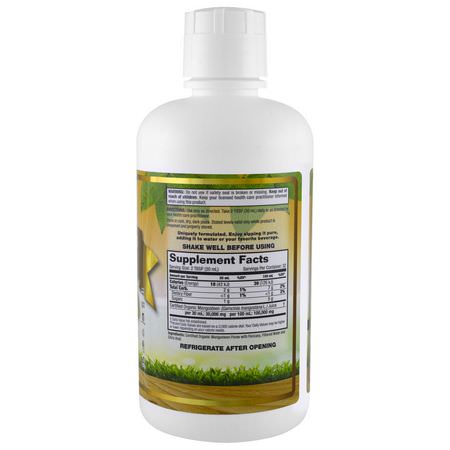 Mangosteen, Superfoods, Green, Supplements: Dynamic Health Laboratories, Certified Organic Mangosteen Gold, 100% Juice, 32 fl oz (946 ml)
