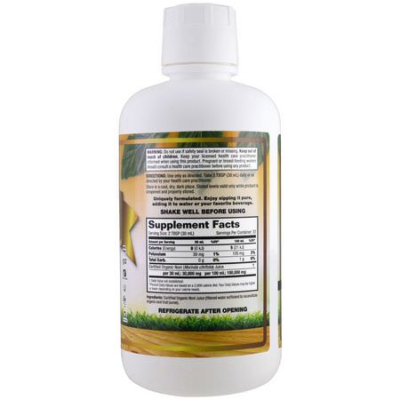 Noni, Homeopati, Örter: Dynamic Health Laboratories, Organic Certified Noni, 100% Juice, 32 fl oz (946 ml)