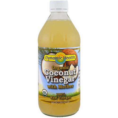 Dynamic Health Laboratories, Organic Coconut Vinegar with Mother, 100% Raw Vinegar, 16 fl oz (473 ml) Review