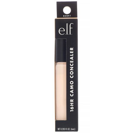 Liquid Concealer, Face, Makeup, Beauty: E.L.F, 16HR Camo Concealer, Fair Rose, 0.203 fl oz (6 ml)