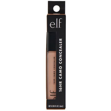 Liquid Concealer, Face, Makeup, Beauty: E.L.F, 16HR Camo Concealer, Tan Walnut, 0.203 fl oz (6 ml)