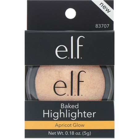 Highlighter, Kinder, Makeup, Skönhet: E.L.F, Baked Highlighter, Apricot Glow, 0.17 oz (5 g)
