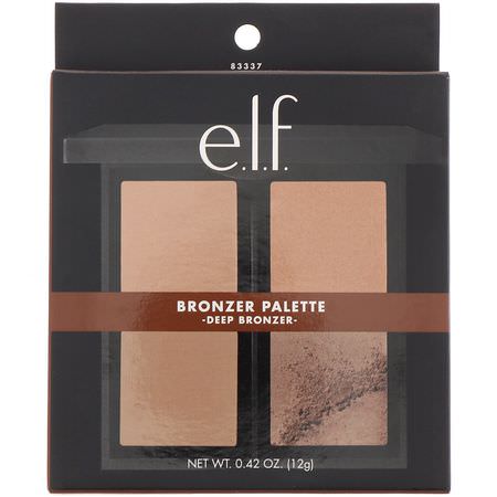 Makeuppaletter, Bronzer, Kinder, Makeup: E.L.F, Bronzer Palette, Deep Bronzer, 0.42 oz (12 g)