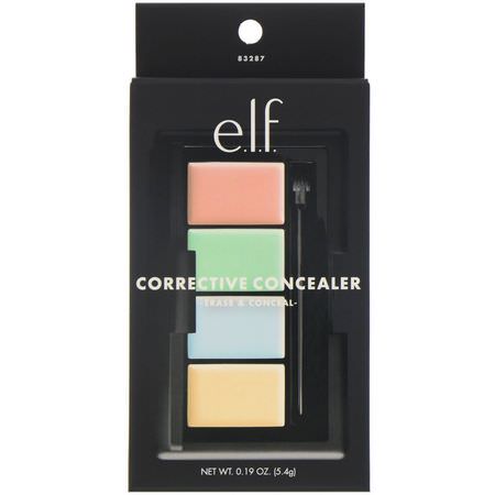 Concealer, Face, Makeup, Beauty: E.L.F, Corrective Concealer, Erase & Conceal, 0.19 oz (5.4 g)
