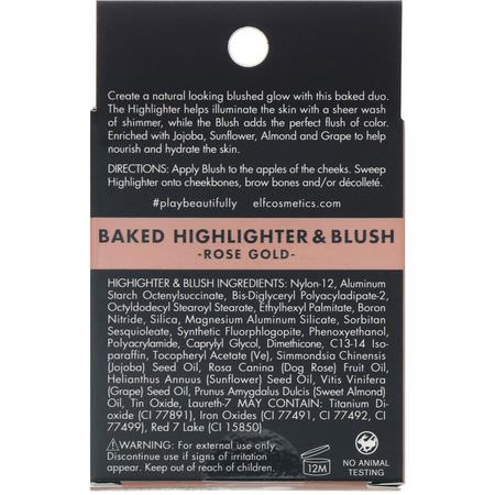E.L.F Blush Highlighter - Highlighter, Blush, Cheeks, Makeup