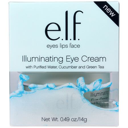 Ögoncremer, Ansiktsfuktare, Skönhet: E.L.F, Illuminating Eye Cream, 0.49 oz (14 g)