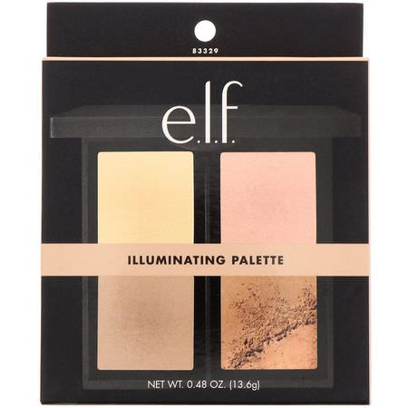 Makeuppaletter, Makeup, Skönhet: E.L.F, Illuminating Palette, Powder, .56 oz (16 g)
