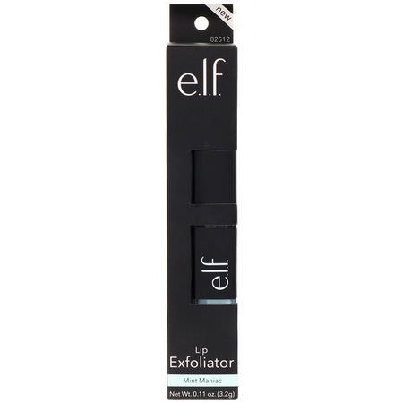 Lip Scrub, Lip Care, Bath: E.L.F, Lip Exfoliator, Mint Maniac, 0.11 oz (3.2 g)