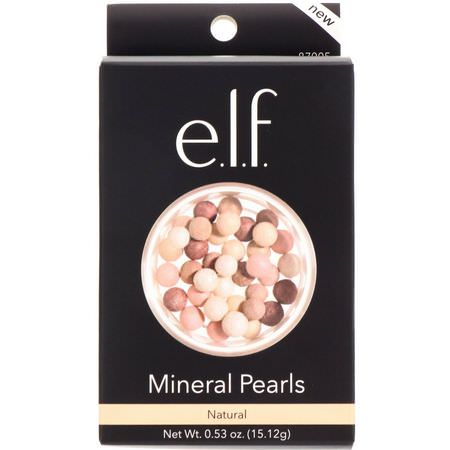 Pressat Pulver, Ansikte, Smink, Skönhet: E.L.F, Mineral Pearls, Natural, .53 oz (15.12 g)