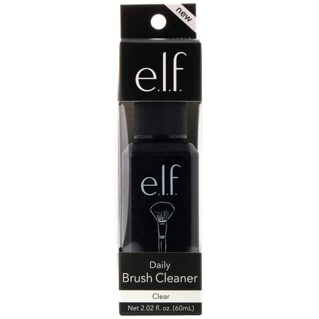 Skönhet, Makeupborstar: E.L.F, Daily Brush Cleaner, Clear, 2.02 fl oz (60 ml)