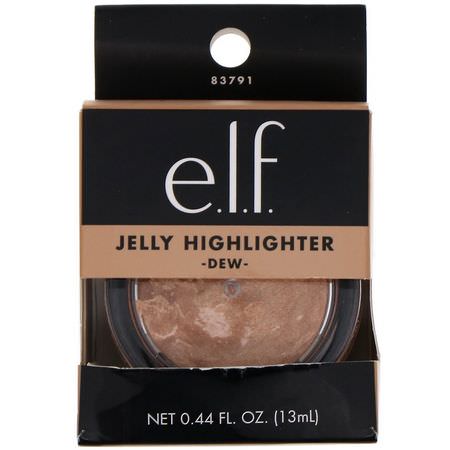 Highlighter, Kinder, Makeup, Skönhet: E.L.F, Jelly Highlighter, Dew, 0.44 fl oz (13 ml)