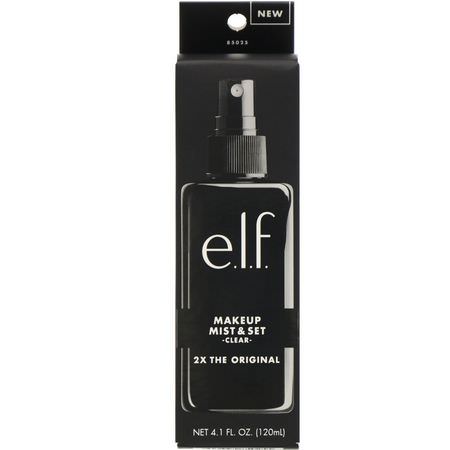 Skönhet, Makeupborstar: E.L.F, Makeup Mist & Set, Clear, 4.1 fl oz (120 ml)