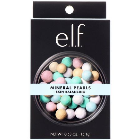 Pressat Pulver, Ansikte, Smink, Skönhet: E.L.F, Mineral Pearls, Skin Balancing, 0.53 oz (15.12 g)