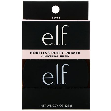 Face Primer, Face, Makeup, Beauty: E.L.F, Poreless Putty Primer, Universal Sheer, 0.74 oz (21 g)