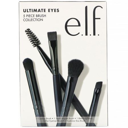 Makeupborstar, Skönhet: E.L.F, Ultimate Eyes Kit, 5 Piece Brush Collection