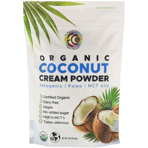 Earth Circle Organics, Organic Coconut Cream Powder, 1 lb (453.4 g) Review