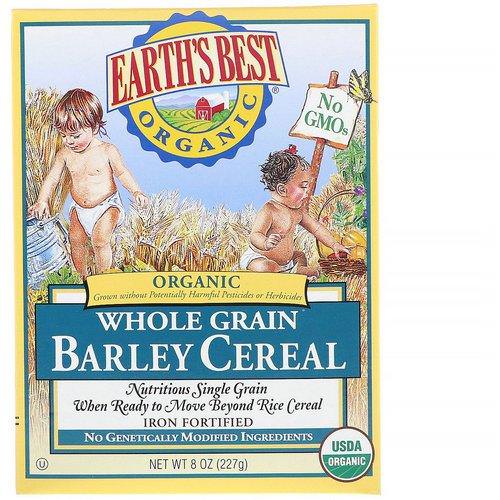 Earth's Best, Organic Whole Grain Barley Cereal, 8 oz (227 g) Review
