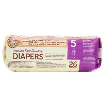 Earth's Best Disposable Diapers - Engångsblöjor, Blöjor, Barn