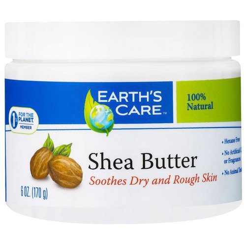 Earth's Care, Shea Butter, 100% Pure, 6 oz (170 g) Review