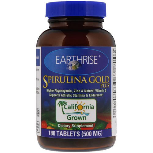 Earthrise, Spirulina Gold Plus, 500 mg, 180 Tablets Review