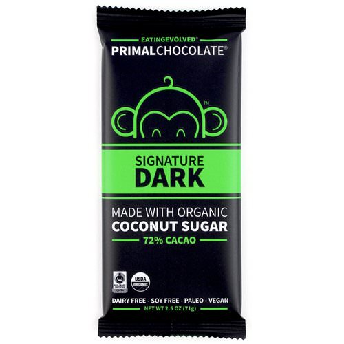Evolved Chocolate, PrimalChocolate, Signature Dark, 72% Cacao, 2.5 oz (71 g) Review