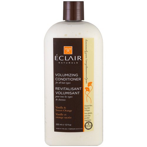 Eclair Naturals, Volumizing Conditioner, Vanilla & Sweet Orange, 12 fl oz (355 ml) Review