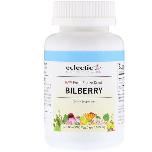 Eclectic Institute, Bilberry, 400 mg, 120 Veg Caps Review