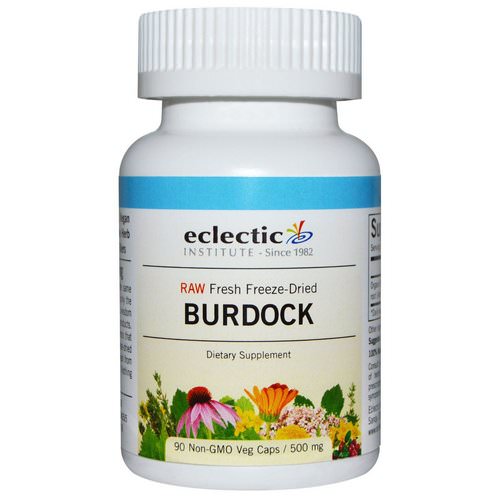 Eclectic Institute, Burdock, Raw, 500 mg, 90 Non-GMO Veggie Caps Review