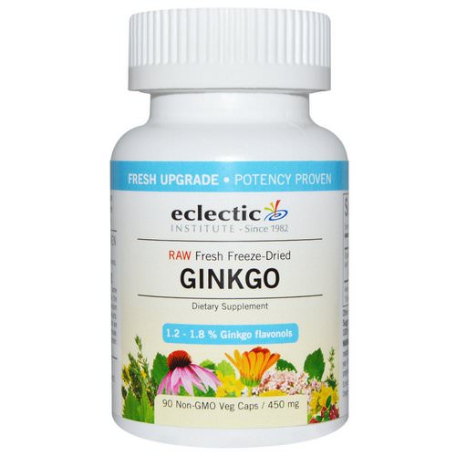 Eclectic Institute, Ginkgo, 450 mg, 90 Non-GMO Veggie Caps Review