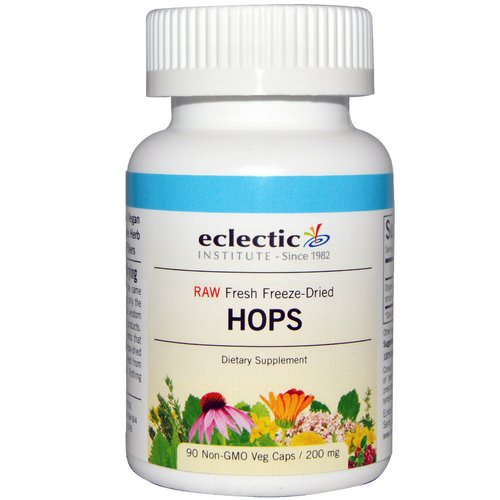 Eclectic Institute, Hops, 200 mg, 90 Non-GMO Veggie Caps Review