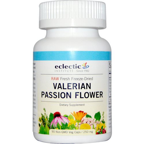 Eclectic Institute, Valerian Passion Flower, 250 mg, 90 Non-GMO Veggie Caps Review