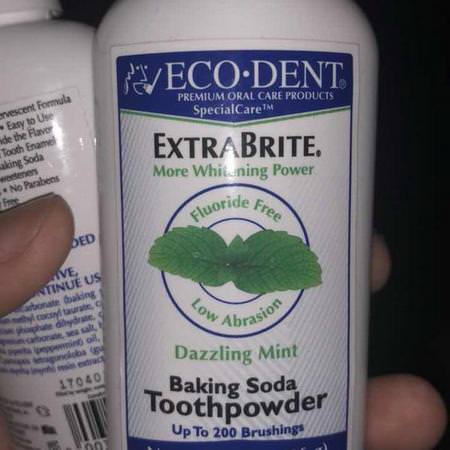 Eco-Dent Whitening, Fluor Free, Tandkräm, Oral Care