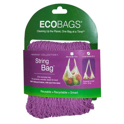 ECOBAGS, Market Collection, String Bag, Long Handle 22 in, Raspberry, 1 Bag Review