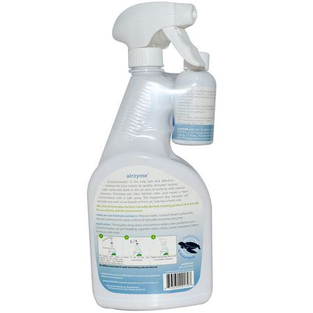 Tygfräschare, Luft, Hemduft, Hem: EcoDiscoveries, Airzyme, Air & Fabric Deodorizer, 2 fl oz ( 60 ml) Concentrate w/ 1 Spray Bottle