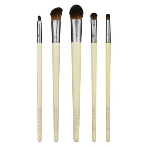 EcoTools, Daily Defined Eye Brush Set, 5 Piece Set & Storage Tray Review