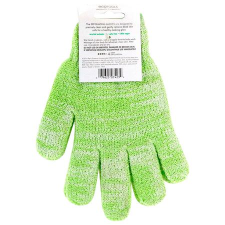 Badkar, Dusch: EcoTools, Exfoliating Gloves, 1 Pair