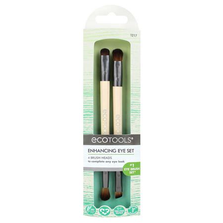 Makeupborstar, Skönhet: EcoTools, Enhancing Eye Set, 4 Brush Heads