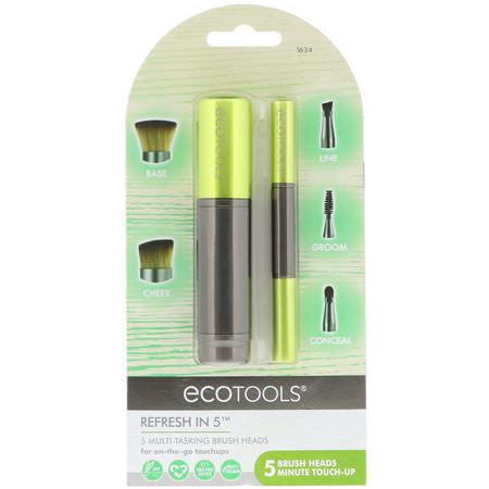 Makeupborstar, Skönhet: EcoTools, Refresh In 5, 5 Multi-Tasking Brush Heads