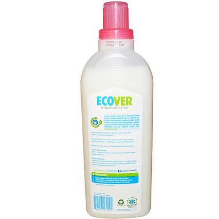 Torkning, Tygmjukgörare, Tvätt, Rengöring: Ecover, Natural Fabric Softener, Morning Fresh, 32 fl oz (946 ml)