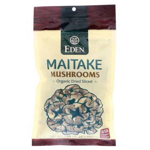 Eden Foods, Maitake Mushrooms, Organic Dried Sliced, 0.88 oz (25 g) Review
