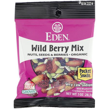 Eden Foods Mixed Nuts Trail Mix Snack Mixes - Mellanmål, Mellanmål, Trail Mix, Blandade Nötter